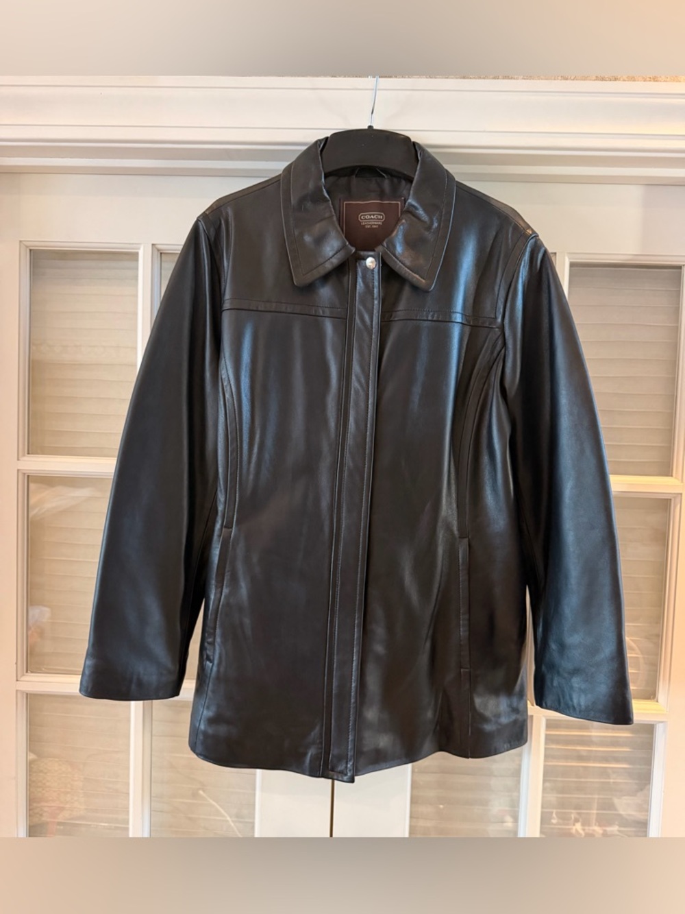 RARE Vintage Coach 92-96’ “ Made in Korea” Black Leather Jacket XL- NWT